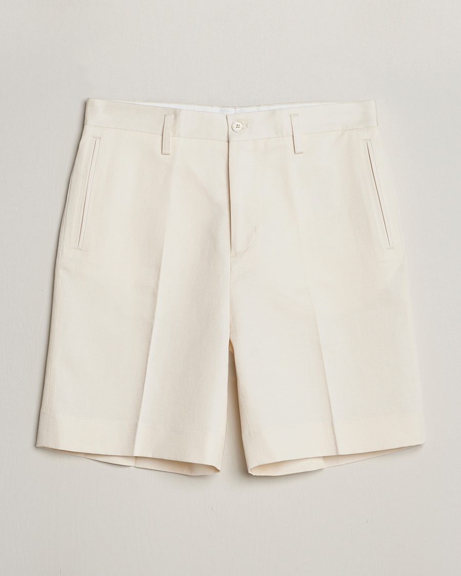 Herre | Shorts | Filippa K | Cotton/Linen Shorts Bone White