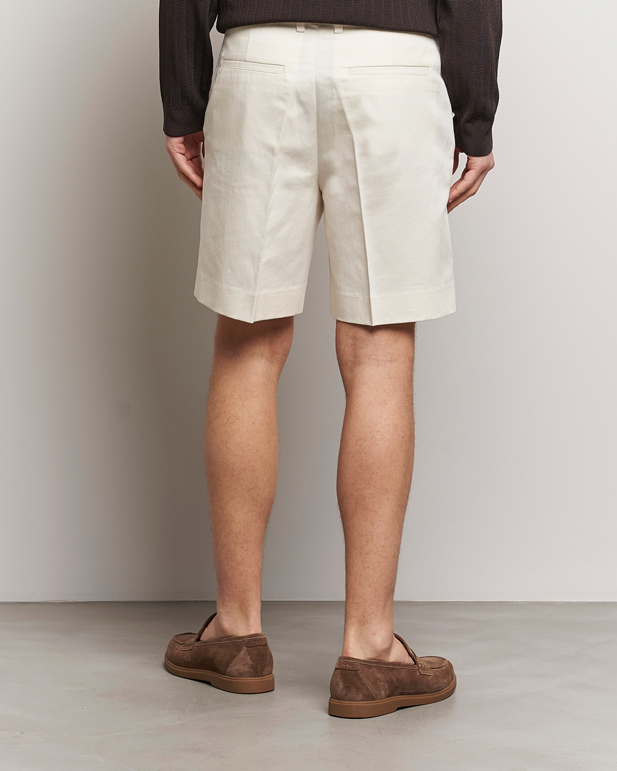 Herre | Shorts | Filippa K | Cotton/Linen Shorts Bone White