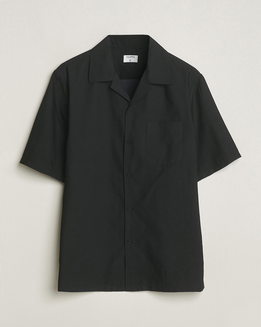 Herre | Skjorter | Filippa K | Resort Short Sleeve Shirt Black