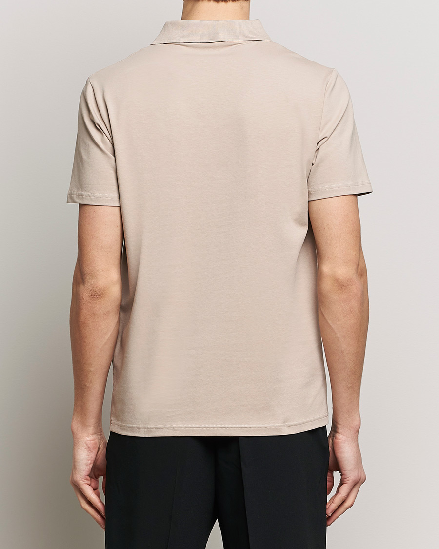 Herre | Polotrøjer | Filippa K | Soft Lycra Polo T-Shirt Light Taupe