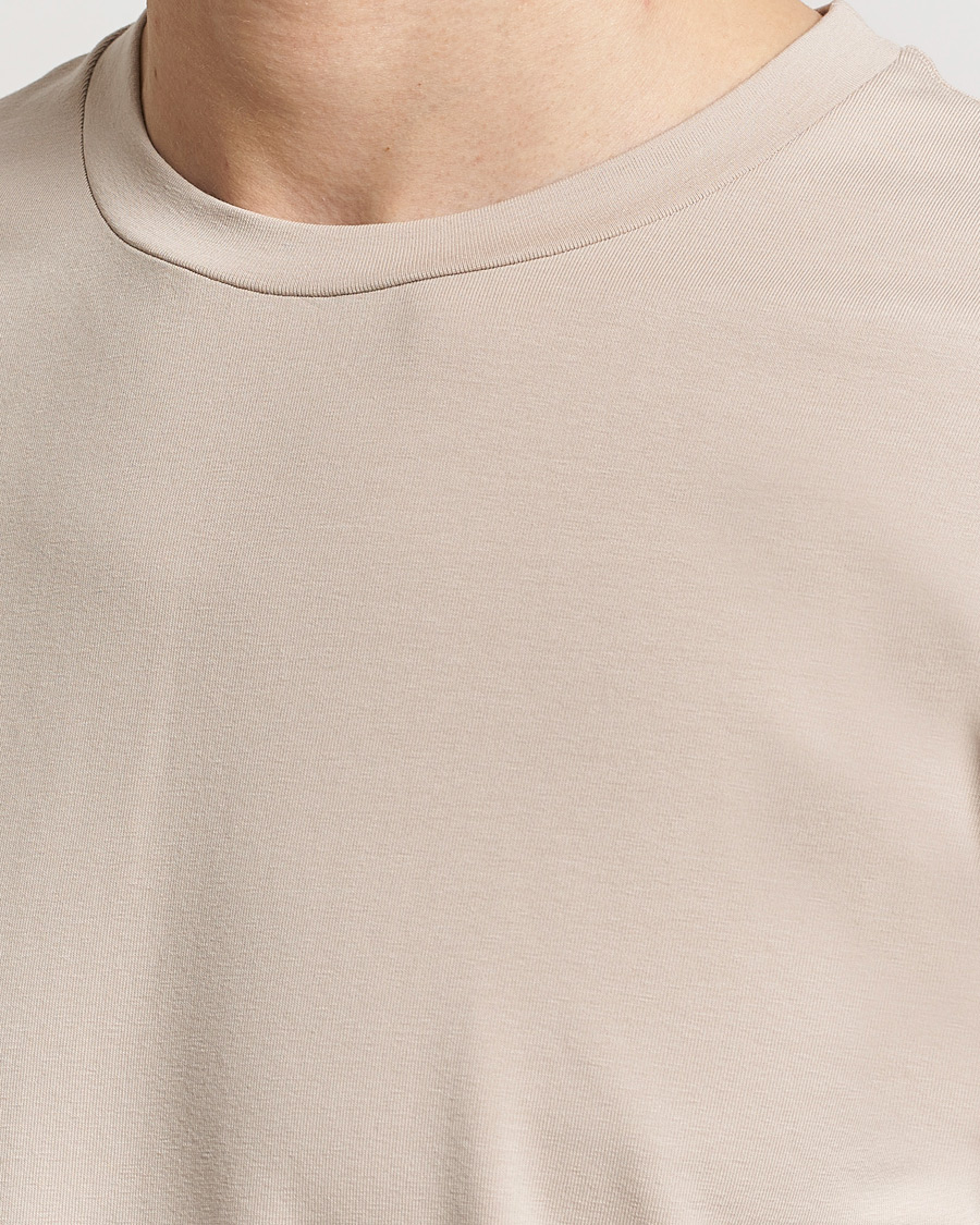 Herre | T-Shirts | Filippa K | Soft Lycra T-Shirt Light Taupe
