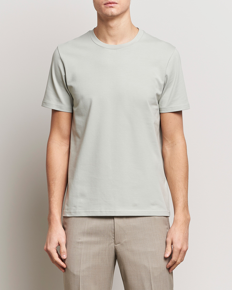 Herre | Business & Beyond | Filippa K | Soft Lycra T-Shirt Green Grey