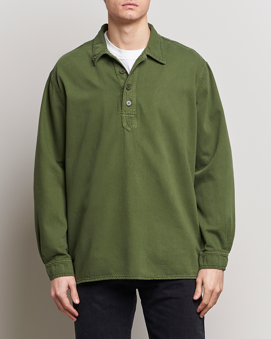 Herre | Jeanerica | Jeanerica | Lala Popover Shirt Green