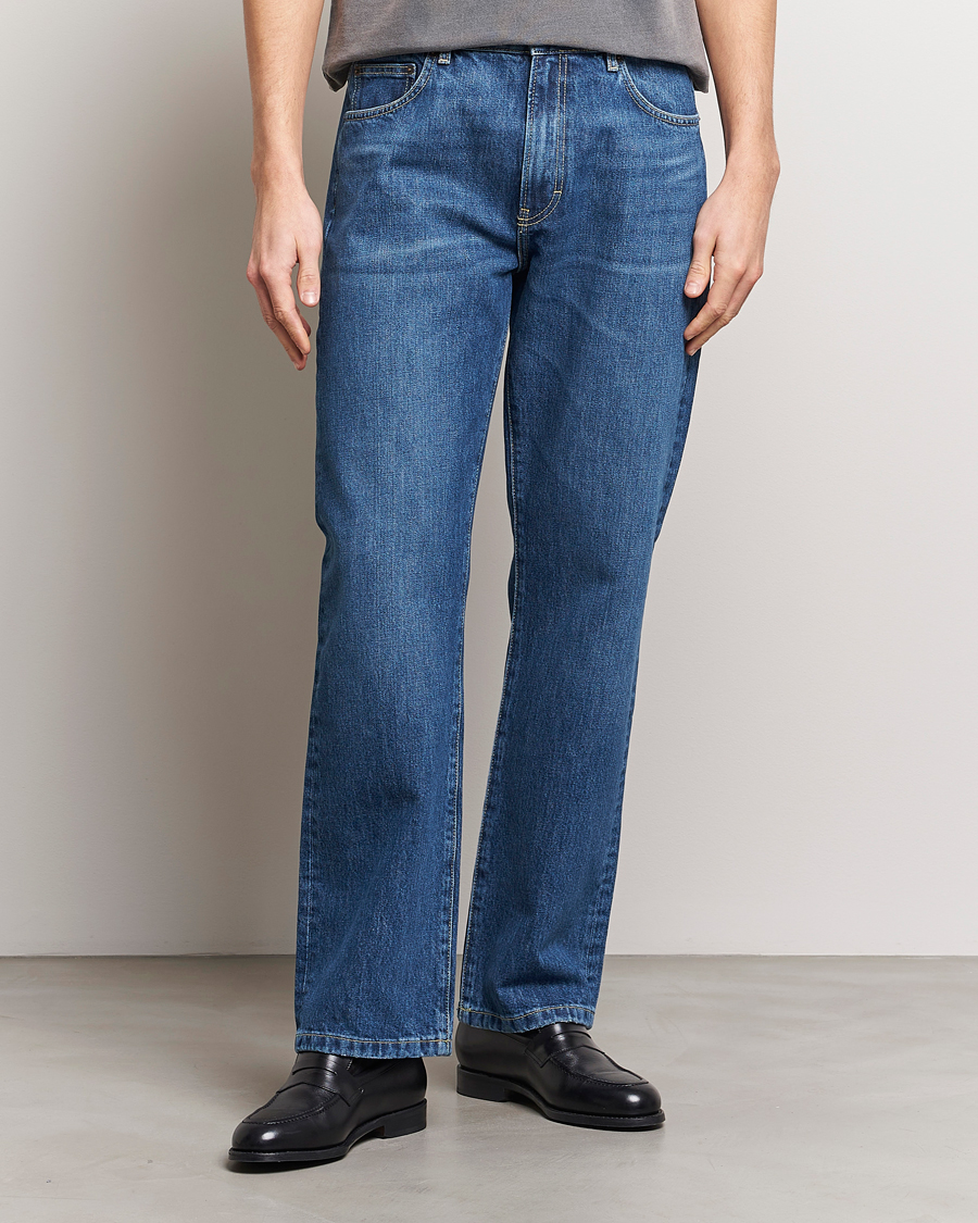 Herre | Jeans | Jeanerica | SM010 Straight Jeans Tom Mid Blue Wash