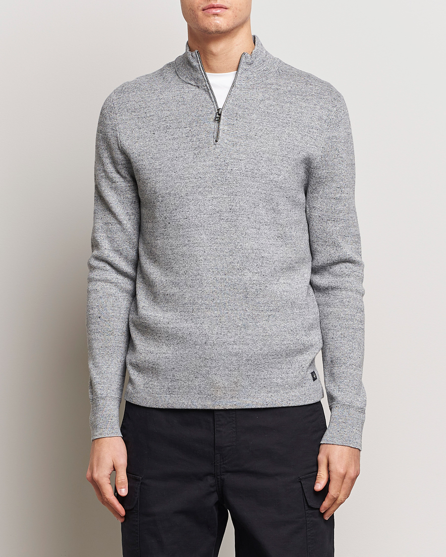 Herre | Afdelinger | Dockers | Half Zip Sweater Smokestack Heather