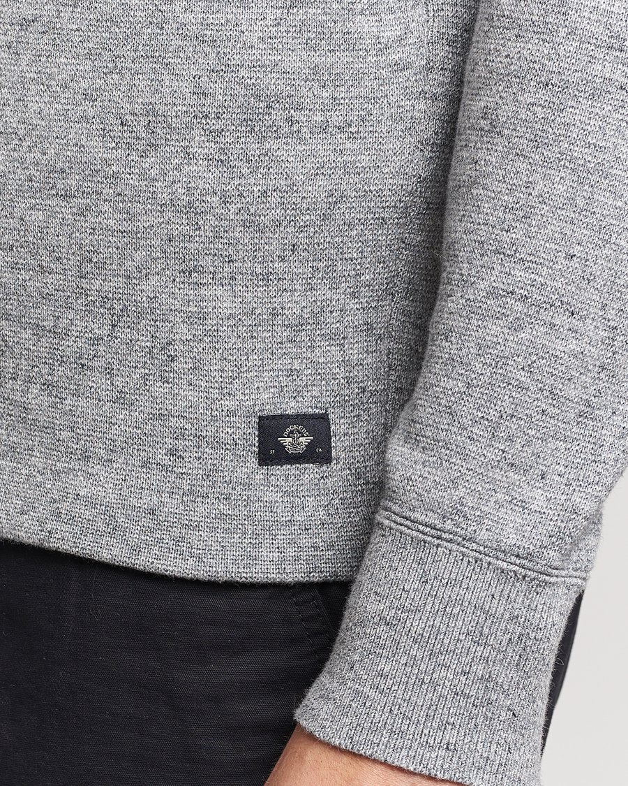 Herre | Trøjer | Dockers | Half Zip Sweater Smokestack Heather