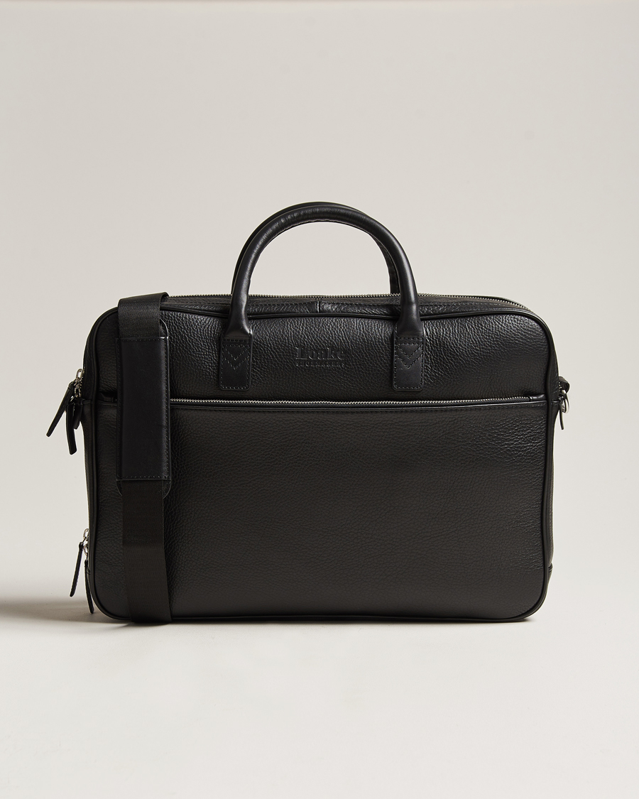 Herre |  | Loake 1880 | Westminster Grain Leather Briefcase Black