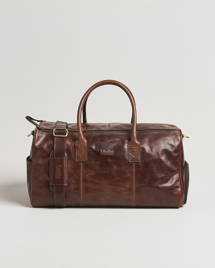 Herre | Tasker | Loake Shoemakers | Devon Leather Travel Bag Dark Brown