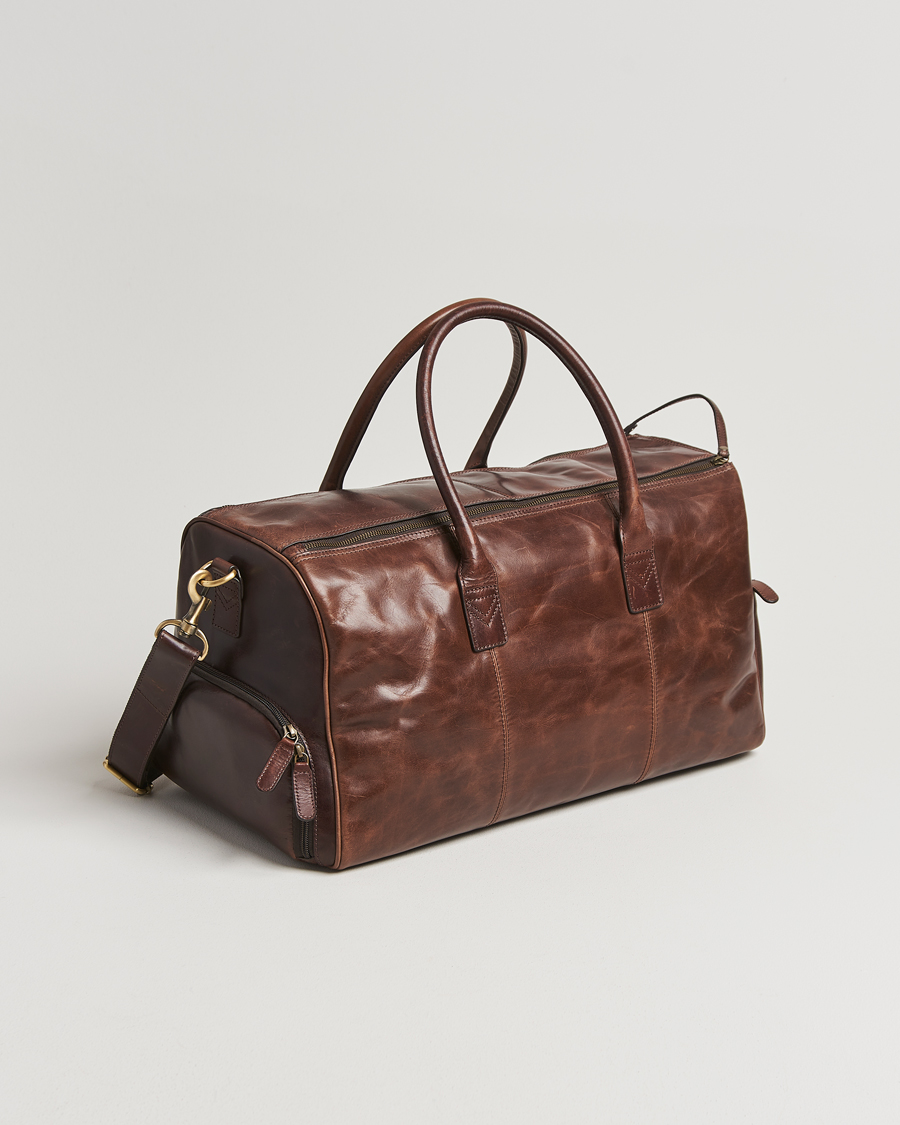 Herre | Tasker | Loake Shoemakers | Devon Leather Travel Bag Dark Brown