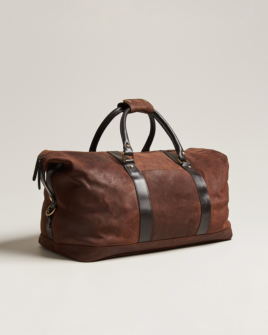 Herre | Loake 1880 Cornwall Brushed Suede Travel Bag Brown | Loake 1880 | Cornwall Brushed Suede Travel Bag Brown