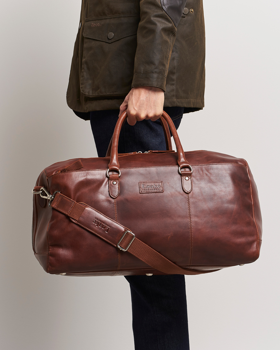 Herre | Tilbehør | Loake 1880 | Norfolk Leather Travel Bag Cedar