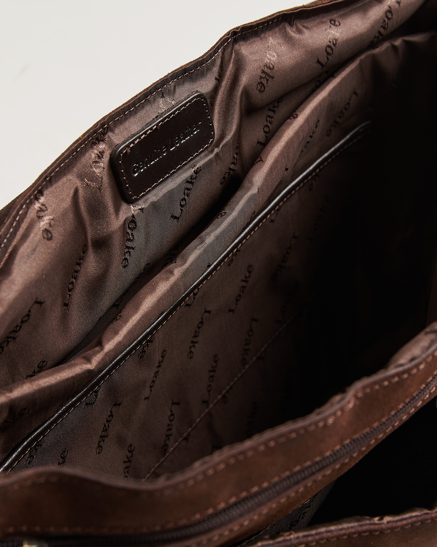Herre | Loake 1880 Blackfriars Suede/Leather Briefcase Brown | Loake 1880 | Blackfriars Suede/Leather Briefcase Brown