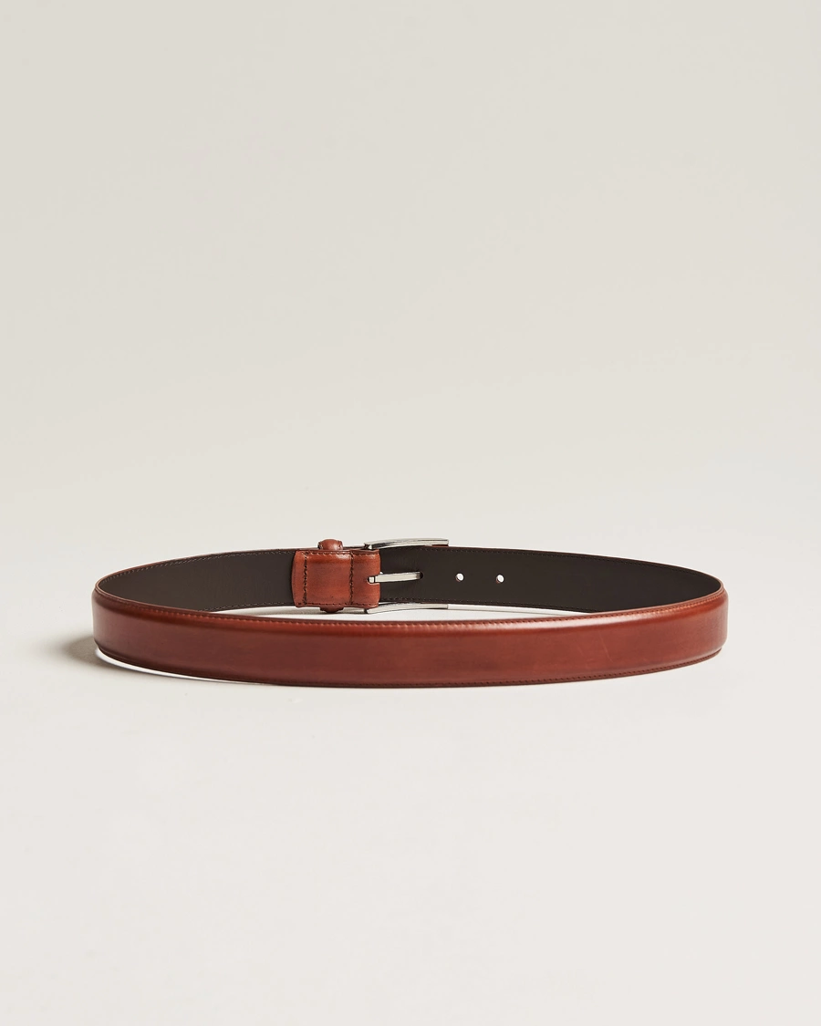 Herre | Best of British | Loake 1880 | Philip Leather Belt Mahogany