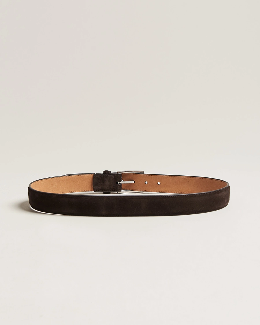 Herre | Best of British | Loake 1880 | William Suede Belt Dark Brown