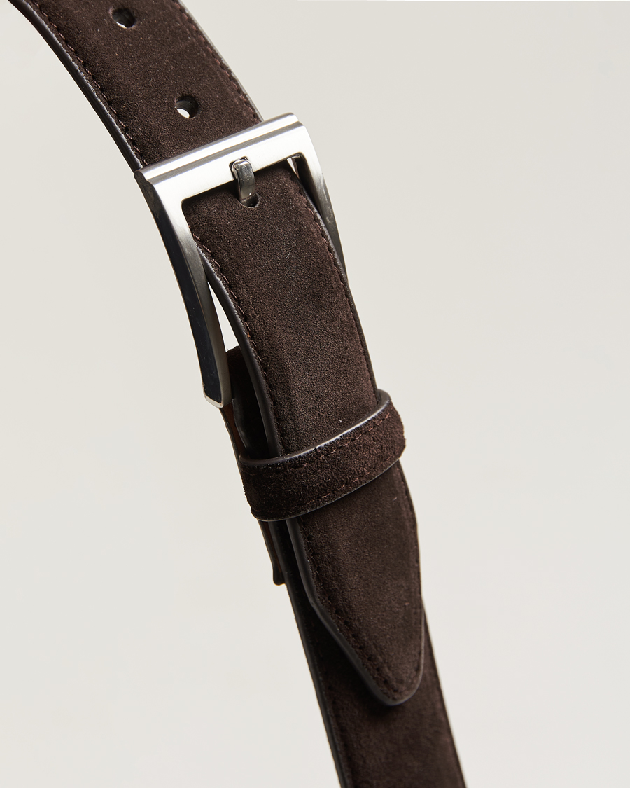 Herre | Bælter | Loake Shoemakers | William Suede Belt Dark Brown