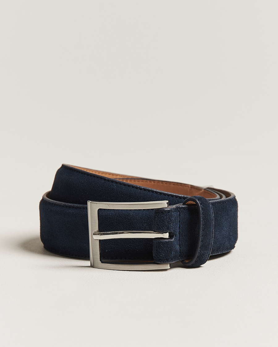 Herre | Bælter | Loake Shoemakers | William Suede Belt Navy