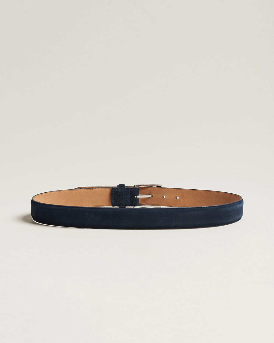 Herre | Glatte bælter | Loake 1880 | William Suede Belt Navy