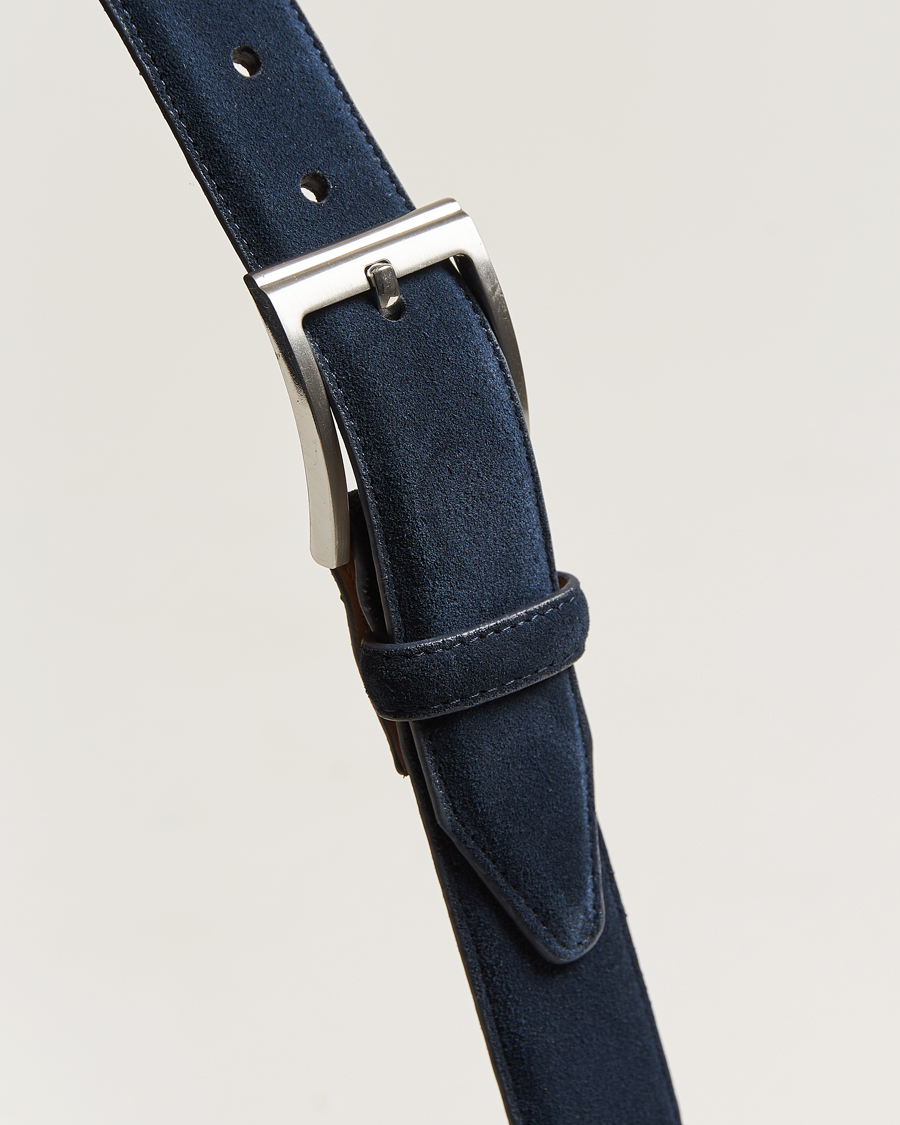 Herre | Bælter | Loake Shoemakers | William Suede Belt Navy