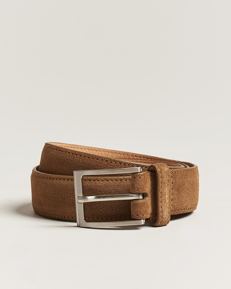 Herre | Bælter | Loake Shoemakers | William Suede Belt Tan