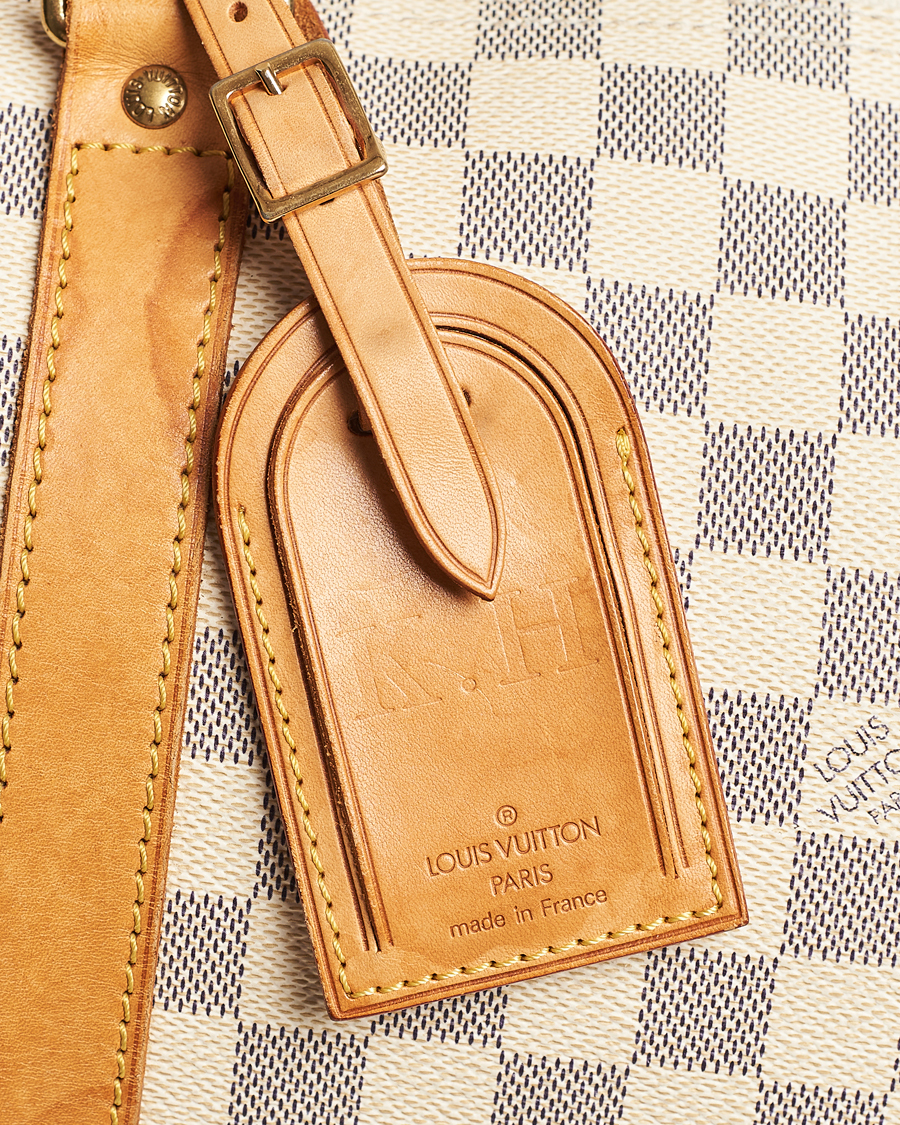 Herre | Louis Vuitton Pre-Owned Keepall 50 Bag Damier Azur | Louis Vuitton Pre-Owned | Keepall 50 Bag Damier Azur