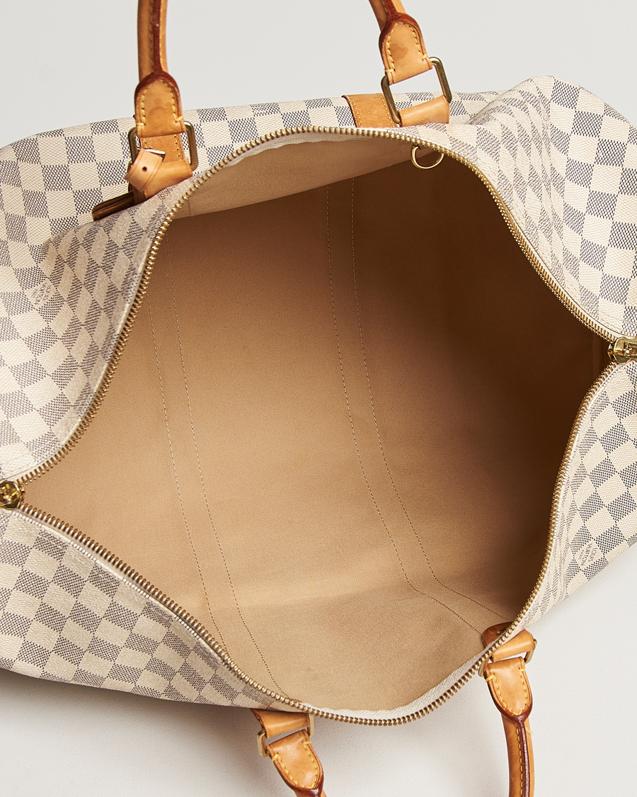 Herre | Louis Vuitton Pre-Owned Keepall 50 Bag Damier Azur | Louis Vuitton Pre-Owned | Keepall 50 Bag Damier Azur