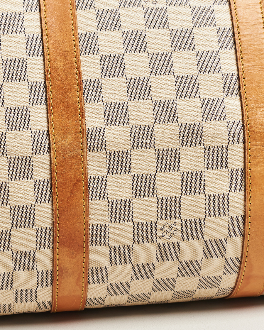 Herre | Louis Vuitton Pre-Owned Keepall 50 Bag Damier Azur | Louis Vuitton Pre-Owned | Keepall 50 Bag Damier Azur