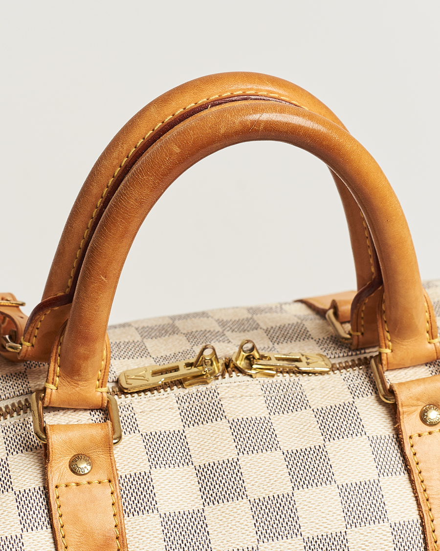 Herre | Louis Vuitton Pre-Owned Keepall 50 Bag Damier Azur | Louis Vuitton Pre-Owned | Keepall 50 Bag Damier Azur