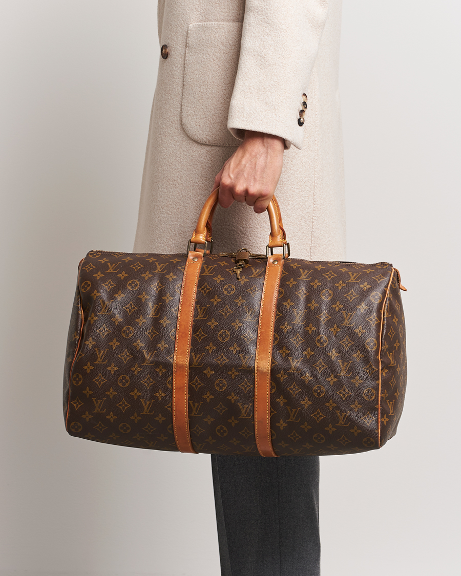 Herre | Louis Vuitton Pre-Owned Keepall 50 Bag Monogram | Louis Vuitton Pre-Owned | Keepall 50 Bag Monogram