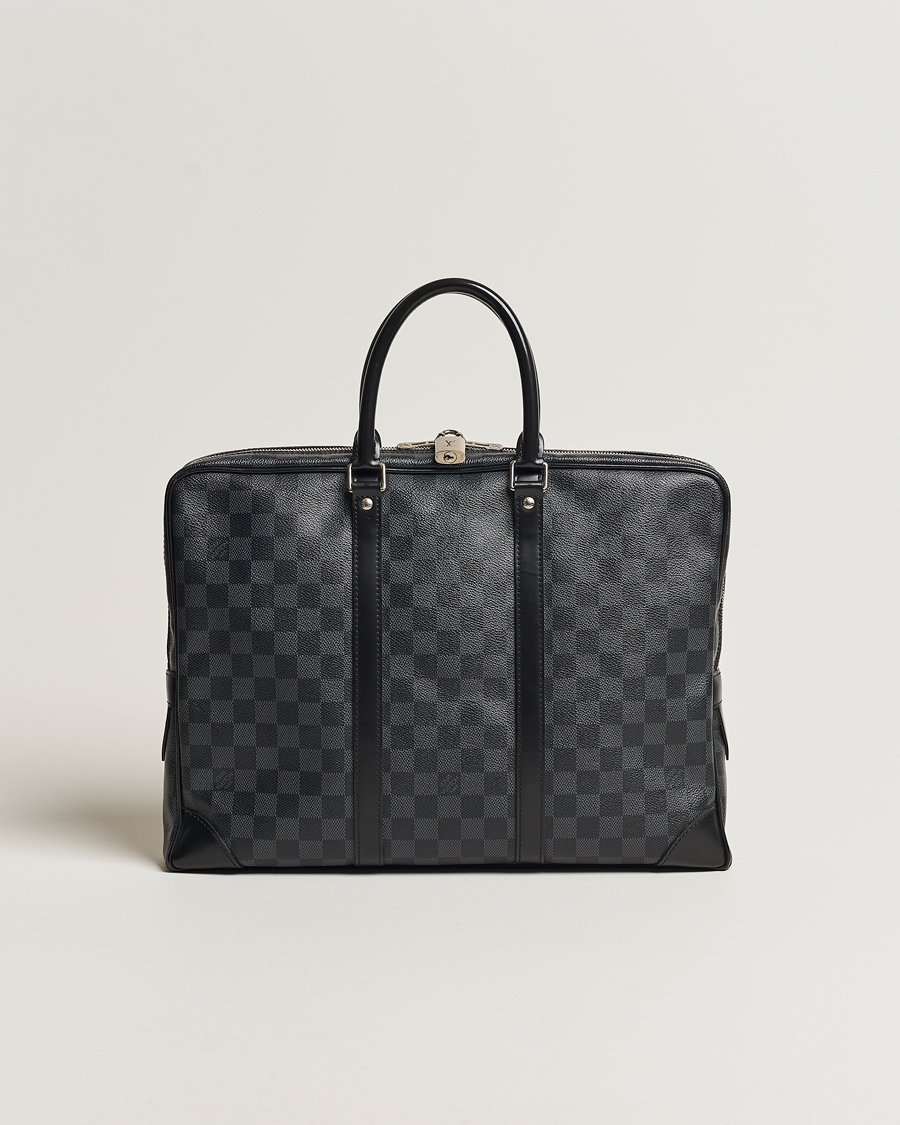 Herre | Louis Vuitton Pre-Owned Porte-Documents Voyager Briefcase Damier Graphite | Louis Vuitton Pre-Owned | Porte-Documents Voyager Briefcase Damier Graphite