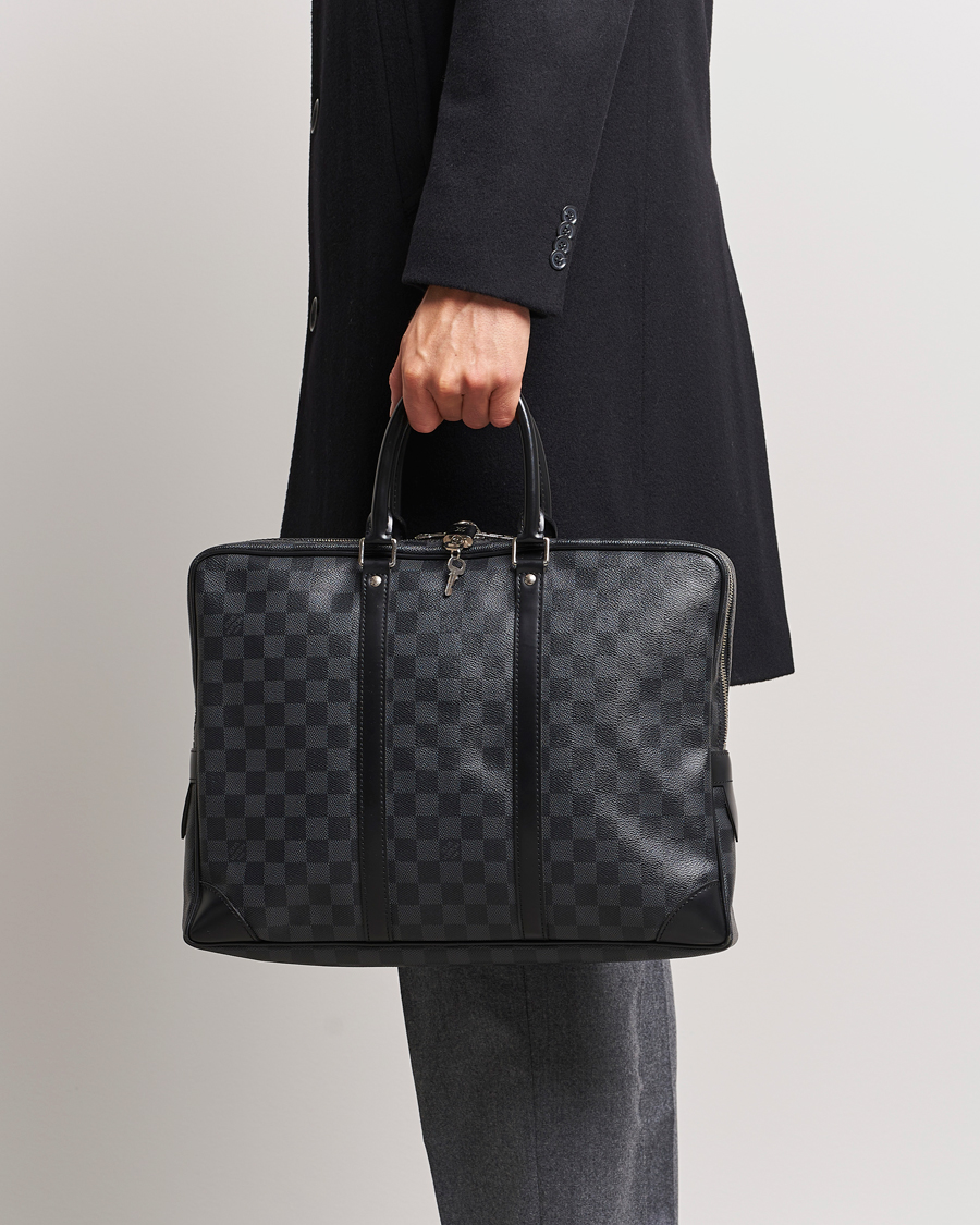 Herre |  | Louis Vuitton Pre-Owned | Porte-Documents Voyager Briefcase Damier Graphite
