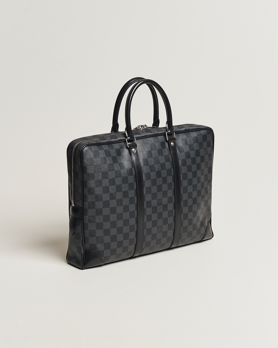 Herre | Louis Vuitton Pre-Owned Porte-Documents Voyager Briefcase Damier Graphite | Louis Vuitton Pre-Owned | Porte-Documents Voyager Briefcase Damier Graphite
