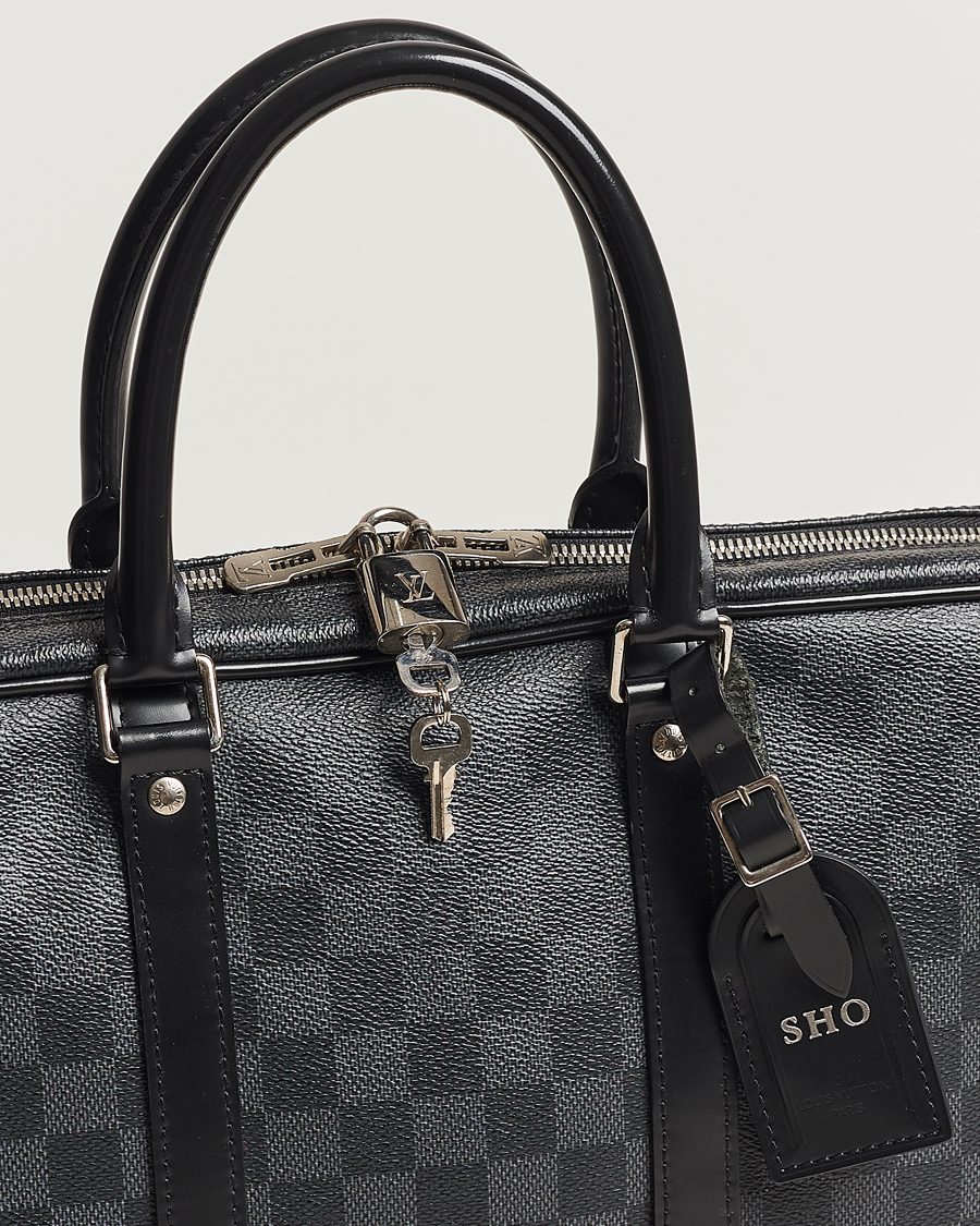 Herre | Louis Vuitton Pre-Owned Porte-Documents Voyager Briefcase Damier Graphite | Louis Vuitton Pre-Owned | Porte-Documents Voyager Briefcase Damier Graphite
