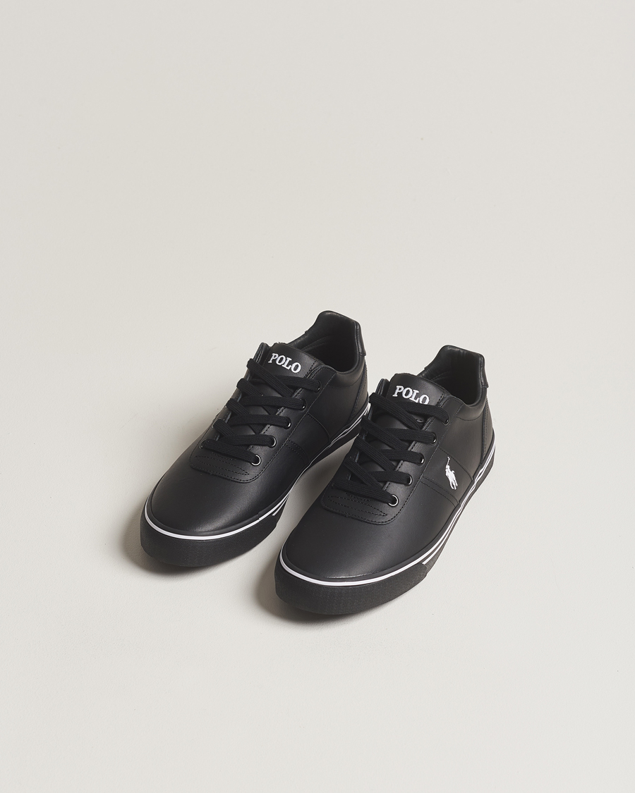 Herre | Sneakers med lavt skaft | Polo Ralph Lauren | Hanford Leather Sneaker Black