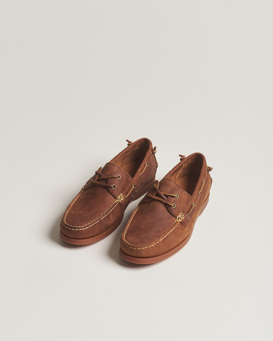 Herre | Nyheder | Polo Ralph Lauren | Merton Leather Boat Shoe Deep Saddle