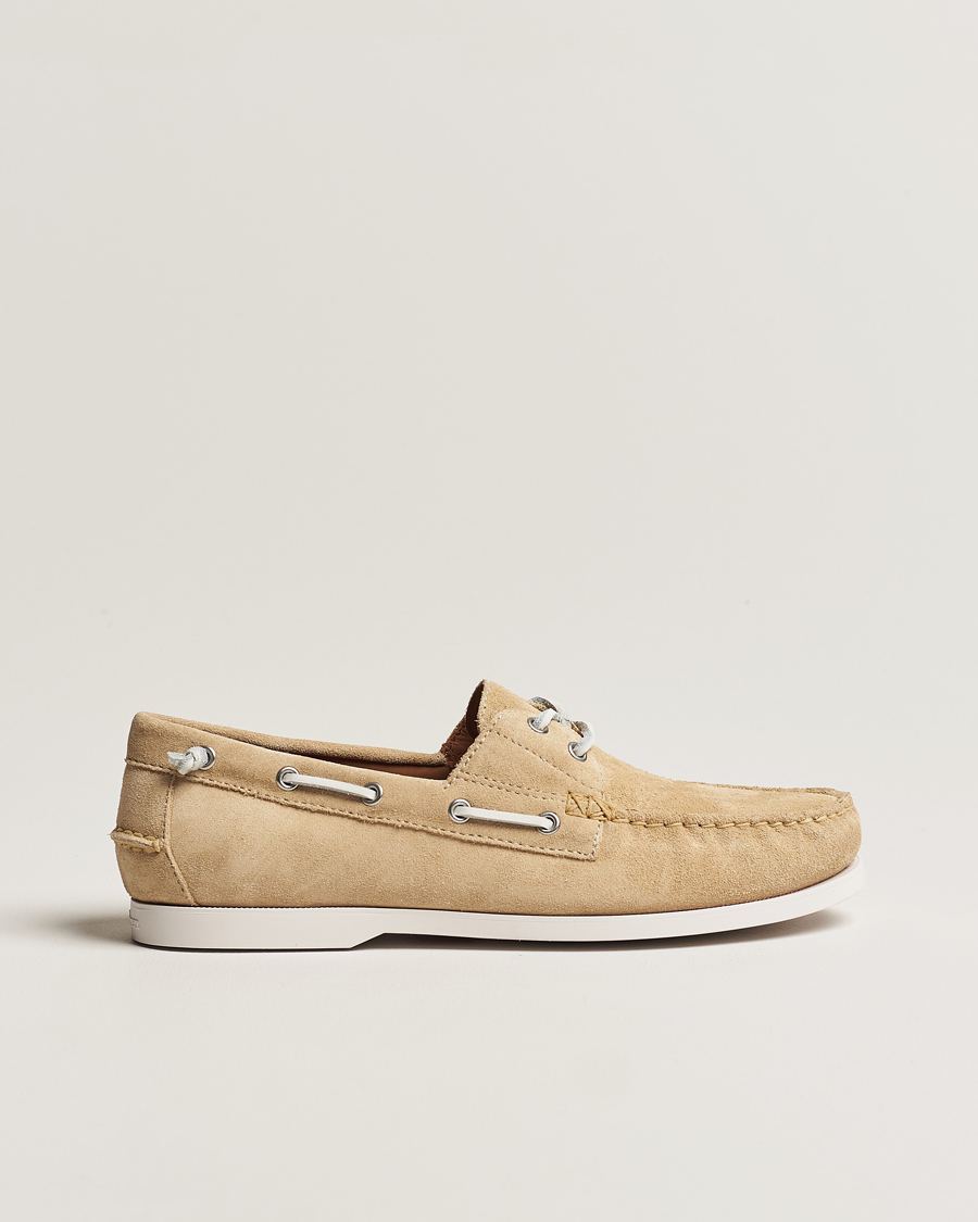 Herre | Polo Ralph Lauren Merton Suede Boat Shoe Bone | Polo Ralph Lauren | Merton Suede Boat Shoe Bone