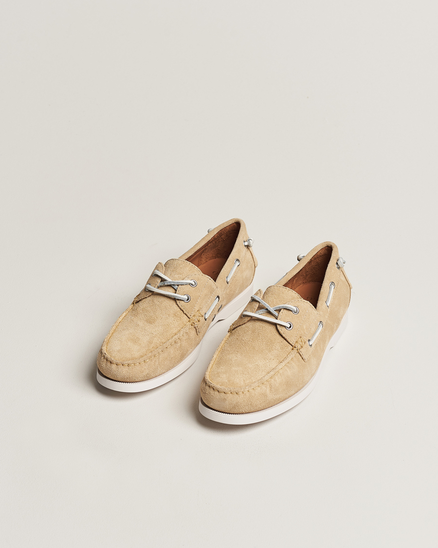 Herre | Polo Ralph Lauren Merton Suede Boat Shoe Bone | Polo Ralph Lauren | Merton Suede Boat Shoe Bone