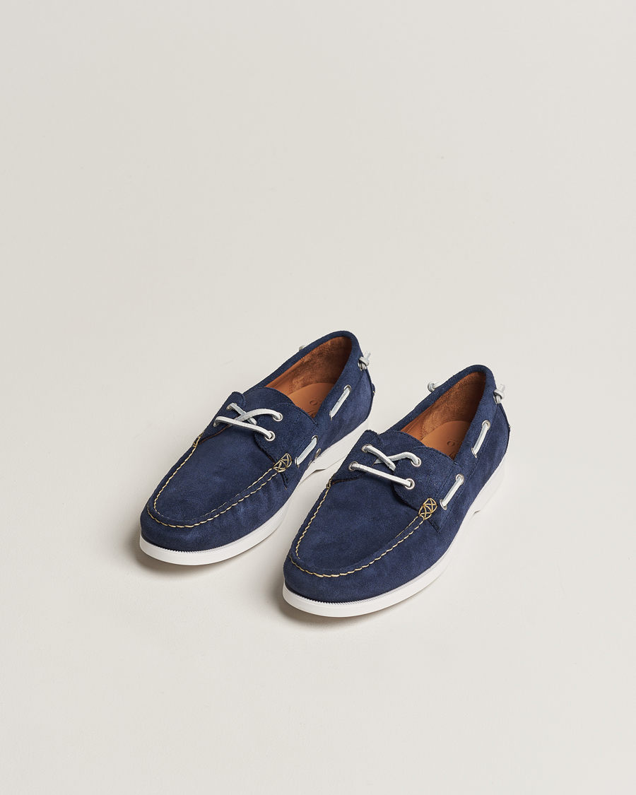 Herre | Only Polo | Polo Ralph Lauren | Merton Suede Boat Shoe Hunter Navy