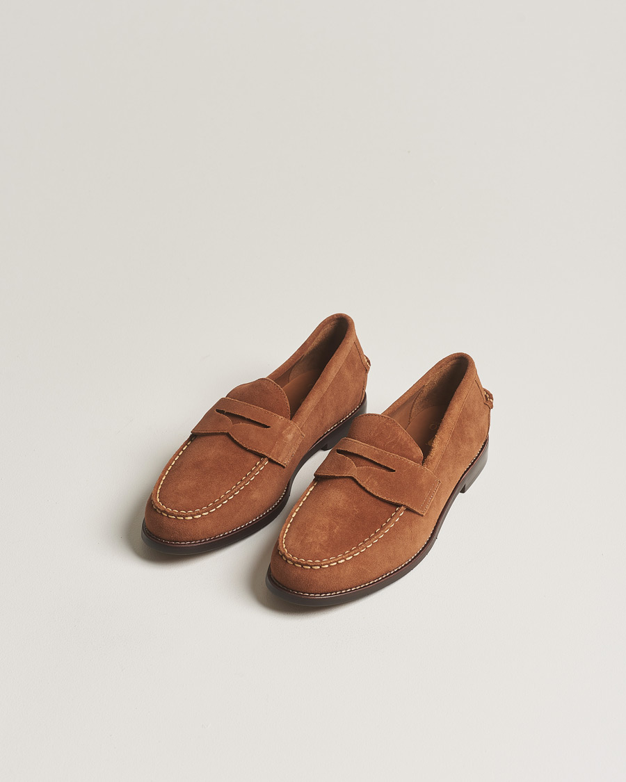 Herre | Afdelinger | Polo Ralph Lauren | Suede Penny Loafer Teak