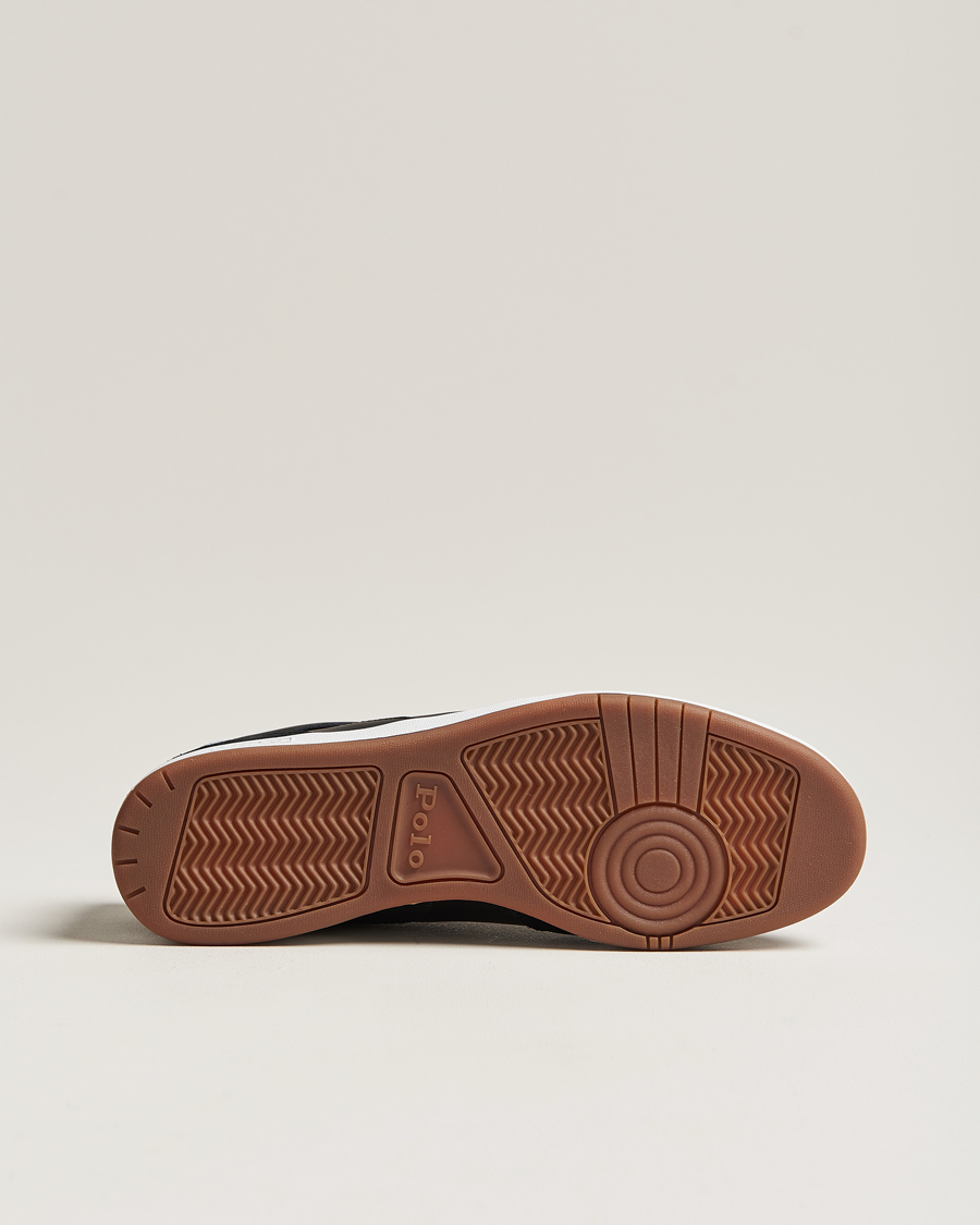 Herre | Polo Ralph Lauren CRT Leather/Suede Sneaker Black/White | Polo Ralph Lauren | CRT Leather/Suede Sneaker Black/White