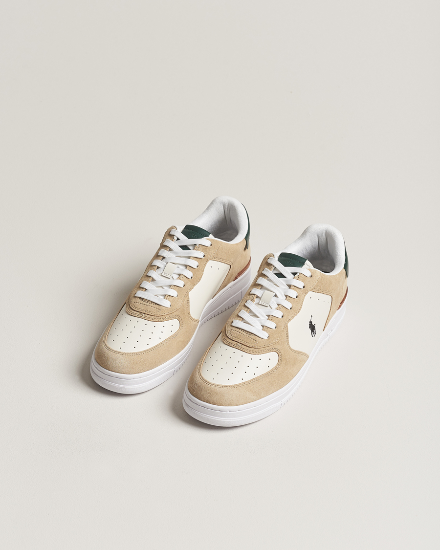 Herre | Polo Ralph Lauren Masters Court Leather/Suede Sneaker White | Polo Ralph Lauren | Masters Court Leather/Suede Sneaker White