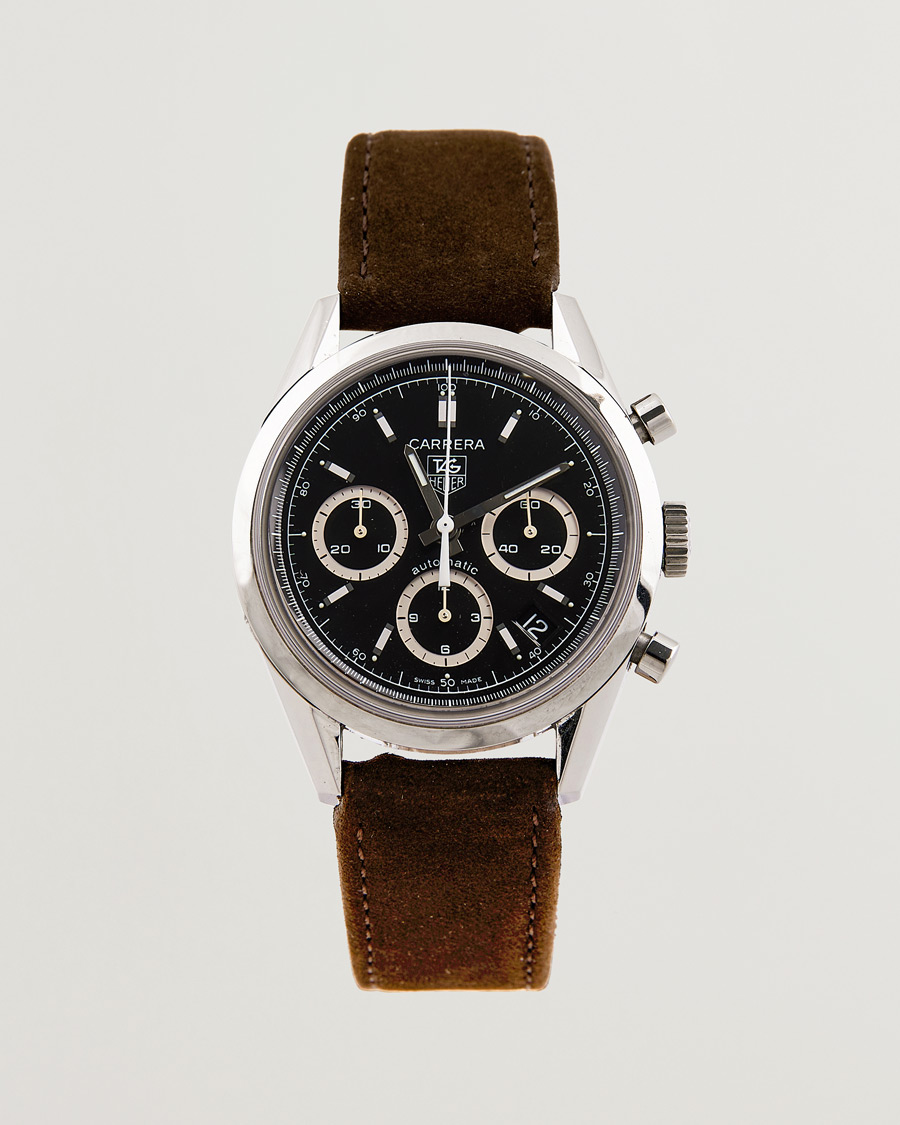 Herre | Tag Heuer Pre-Owned Carrera Calibre 17 Steel Black | Tag Heuer Pre-Owned | Carrera Calibre 17 Steel Black