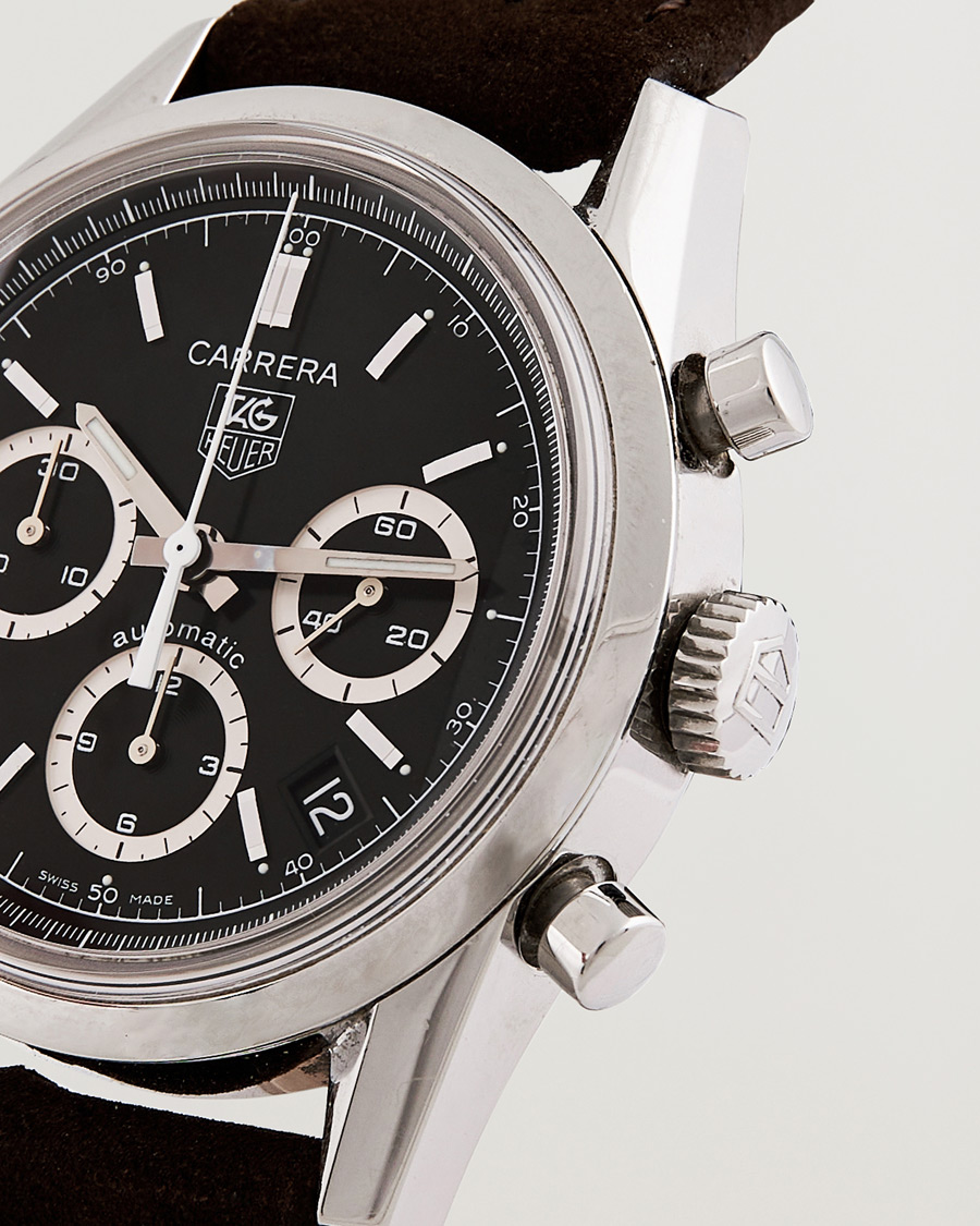 Herre | Tag Heuer Pre-Owned Carrera Calibre 17 Steel Black | Tag Heuer Pre-Owned | Carrera Calibre 17 Steel Black