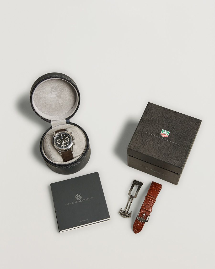Herre | Tag Heuer Pre-Owned Carrera Calibre 17 Steel Black | Tag Heuer Pre-Owned | Carrera Calibre 17 Steel Black
