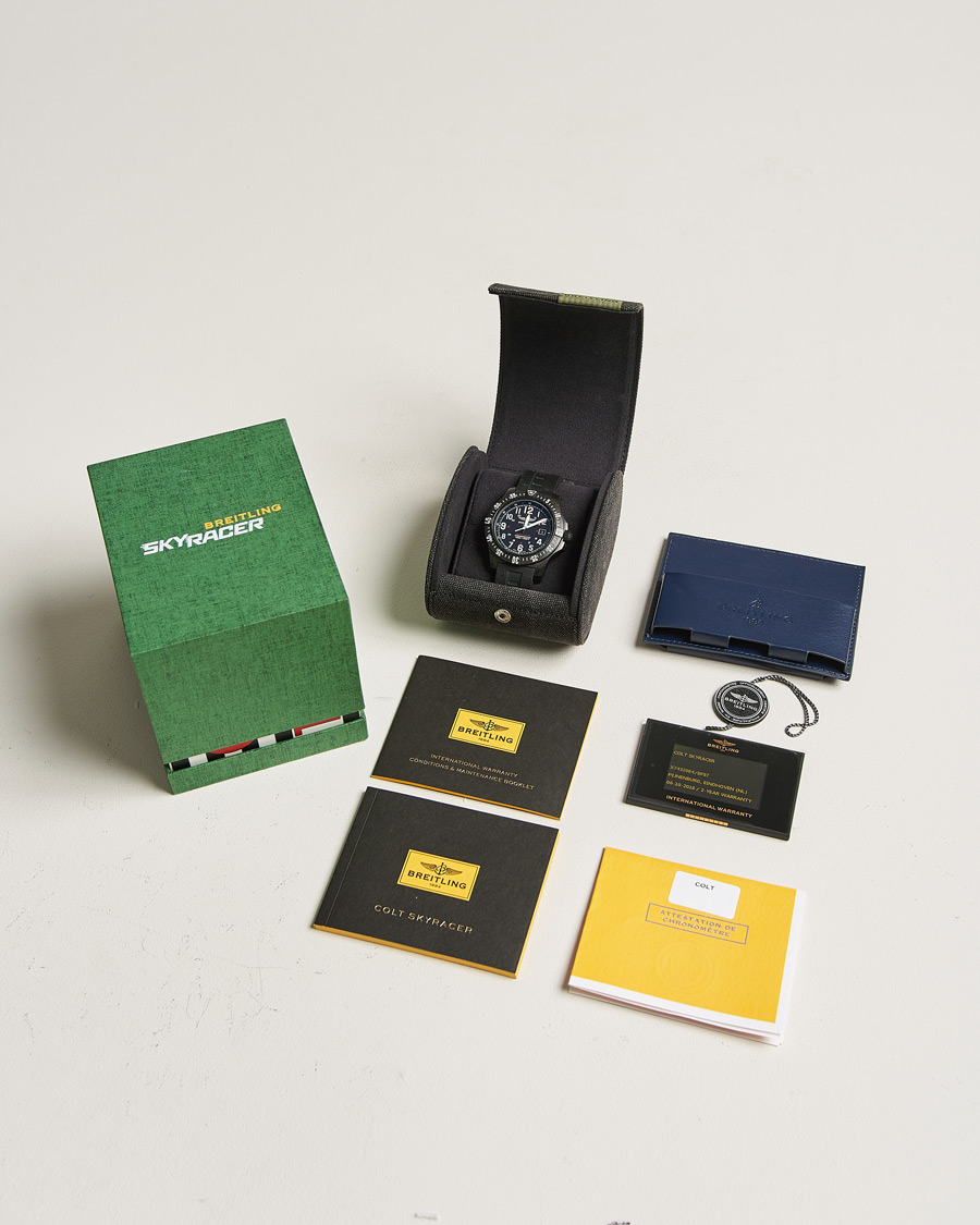 Herre | Breitling Pre-Owned Colt Skyracer X74320E4 Steel Black | Breitling Pre-Owned | Colt Skyracer X74320E4 Steel Black