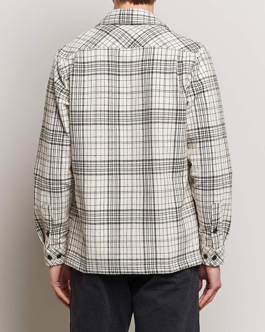 Herre | Skjorter | Samsøe Samsøe | Taka Checked Overshirt Dusty Olive/White