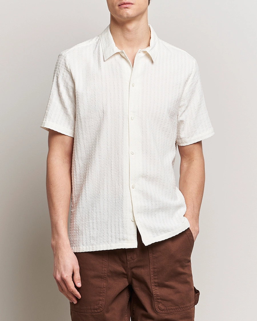 Herre | Tøj | Samsøe Samsøe | Avan Structured Short Sleeve Shirt White