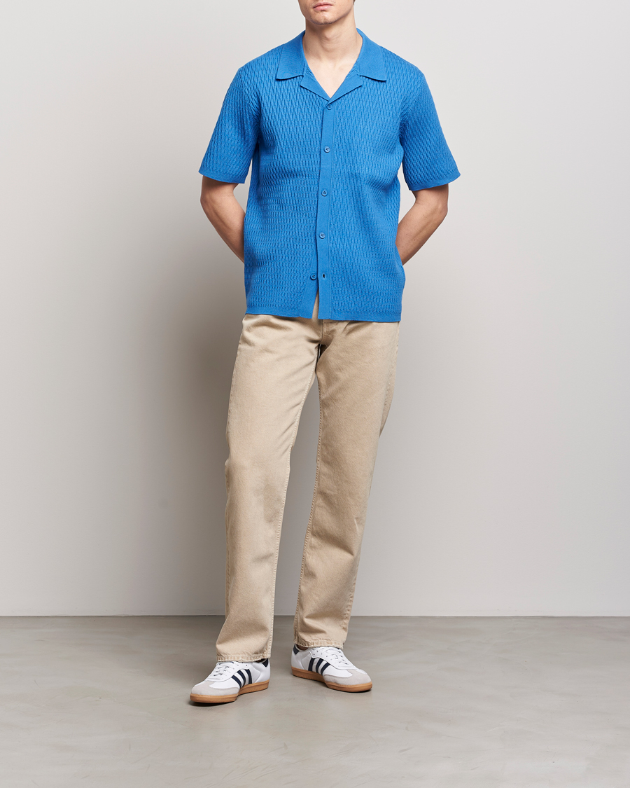 Herr |  | Samsøe Samsøe | Sagabin Resort Collar Short Sleeve Shirt Super Sonic