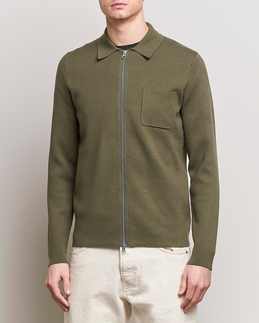 Herre | Afdelinger | Samsøe Samsøe | Guna Full Zip Dusty Olive