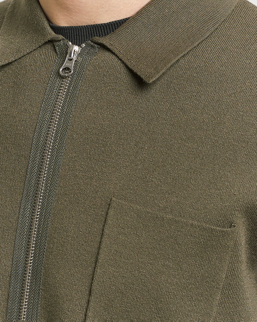 Herre | Trøjer | Samsøe Samsøe | Guna Full Zip Dusty Olive