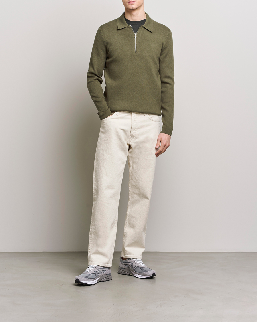 Herre | Trøjer | Samsøe Samsøe | Guna Half Zip Dusty Olive
